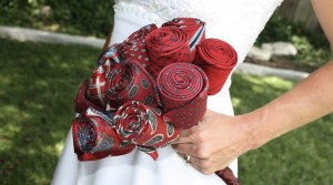 Tie Bouquet: This is a really novel idea that honors someone special and/or could count as your something old. The best part is if you don't want to keep this post-wedding, the tie owner can just go back to using them or the bride can donate them.